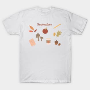 Cute September Essential Doodles T-Shirt